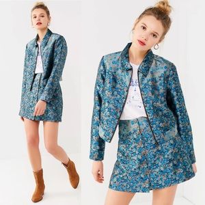 Urban Outfitters Western Floral Gas Set Jacket and Skirt